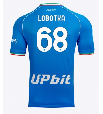 SSC Napoli Stanislav Lobotka #68 Hjemmebanetrøje 2023-24 Kort ærmer